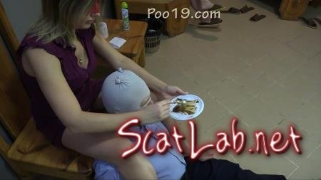 The girls fed him a spoon (MilanaSmelly) Scat Porn, Humiliation [HD 720p] Group Femdom