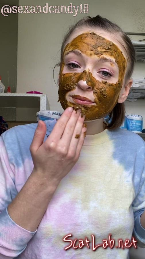 Teen’s first diaper fill + face mask! (sexandcandy18) Amateur, Young [UltraHD 2K] Scatting