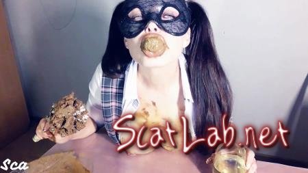 Shitty homework (ScatLina) Tits, Shit [FullHD 1080p] Shit Eating
