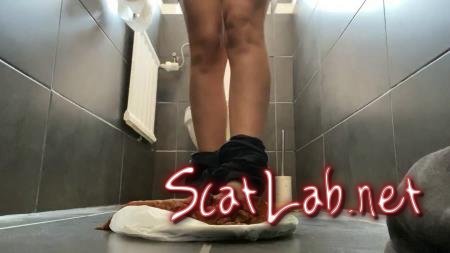 Too big shit for the Plate... Pantycleaning! (VeganLinda) Shitting, Solo [FullHD 1080p] Scat Tube