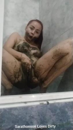 Toliet pooping smearing and drinking toilet water (Sarathonson) Scatting, Masturbation [UltraHD 2K] Amateur
