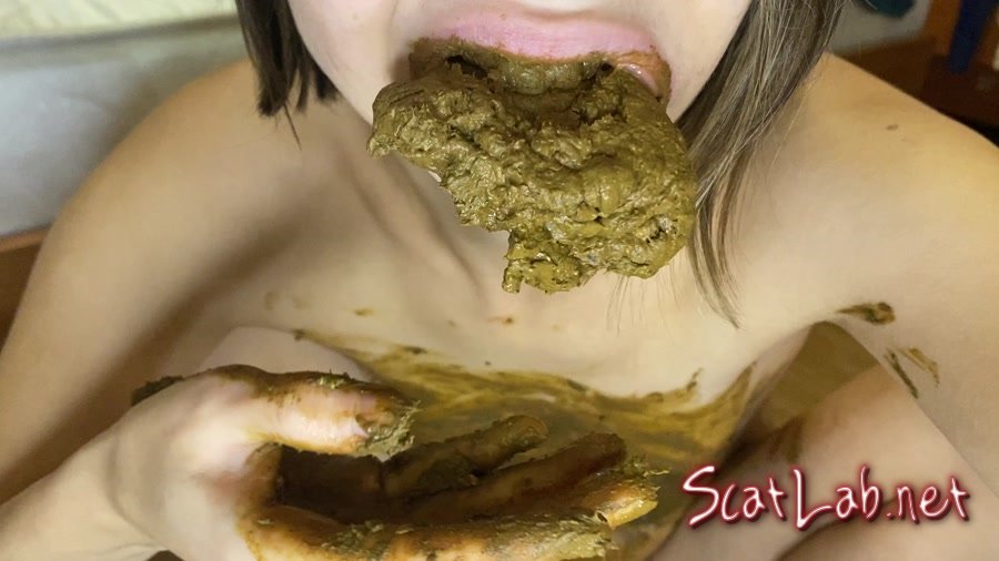 Shit from the fucking machine to chew smear (p00girl)  [FullHD 1080p] Eating
