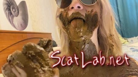 I chew and smear shit, nausea (p00girl) Solo, Milf [FullHD 1080p] Eating Shit