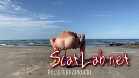 Beach Bucket Poopd (PulsiferPaprocki) Shit, Big Pile [FullHD 1080p] Outdoor Scat