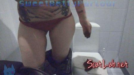 Super Public Wc Extreme (SweetBettyParlour) Defecation / Solo Scat [HD 720p] Extreme Scatting