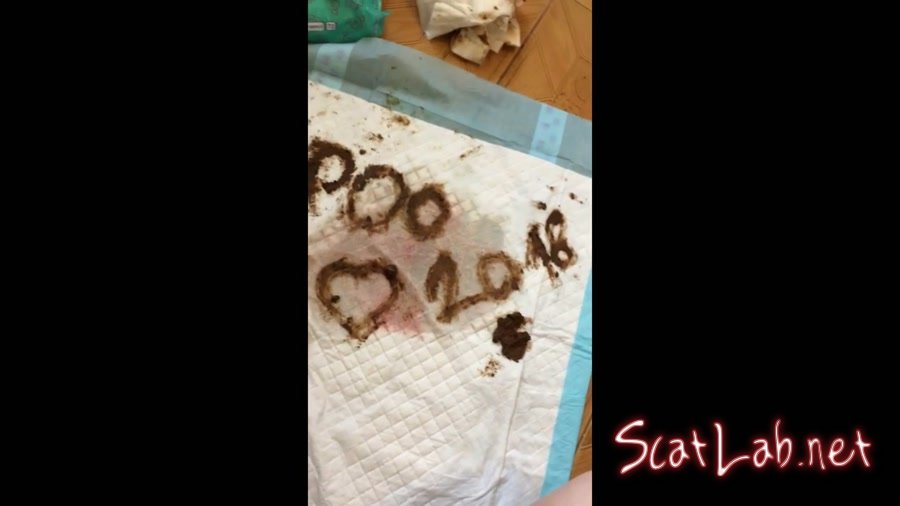 My first video in 2018 with-Shit and Period (Diana Spark) Solo, Poop [FullHD 1080p] Amateur Scat