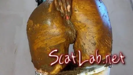 Jeans and Smearing (Anna Coprofield) Voyeur, Solo [FullHD 1080p] Pooping Jeans ScatLab.net