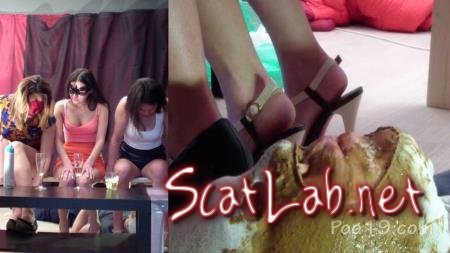 Group use of female toilet slave (MilanaSmelly) Humiliation, Face Sitting [HD 720p] Femdom Scat