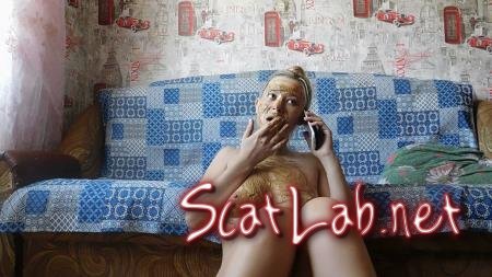 Shit and talking on the phone (KatyaKASS) Amateur, Teen, Solo [FullHD 1080p] Shitting Girls