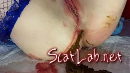 Shit and Blood Vol.5 Speculum Part 1 (Anna Coprofield) Solo, Shitting [FullHD 1080p] Shit In Pantyhose ScatLab.net
