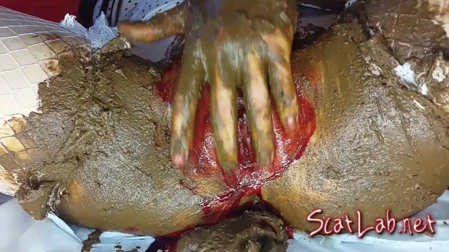 Shit and Blood Vol.6 Filled Pussy Part 2 (Anna Coprofield) Defecation, Solo [FullHD 1080p] Solo Scat