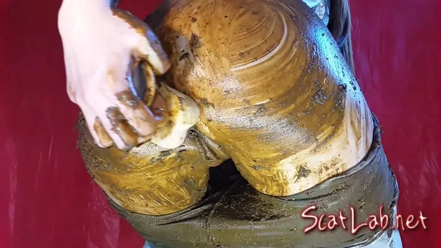 My Gray Leggings are Dirty Again (Anna Coprofield) Masturbation, Dildo [FullHD 1080p] Solo Scat