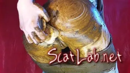 My Gray Leggings are Dirty Again (Anna Coprofield) Masturbation, Dildo [FullHD 1080p] Solo Scat ScatLab.net