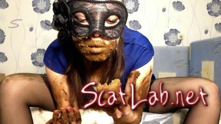 I wear a diaper and take off my mask (ScatLina) Scatology, Solo [FullHD 1080p] Extreme Scat