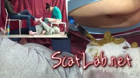 Do a foot massage and eat our shit! (MilanaSmelly) Domination, Scat Porn [FullHD 1080p] Toilet Slavery ScatLab.net