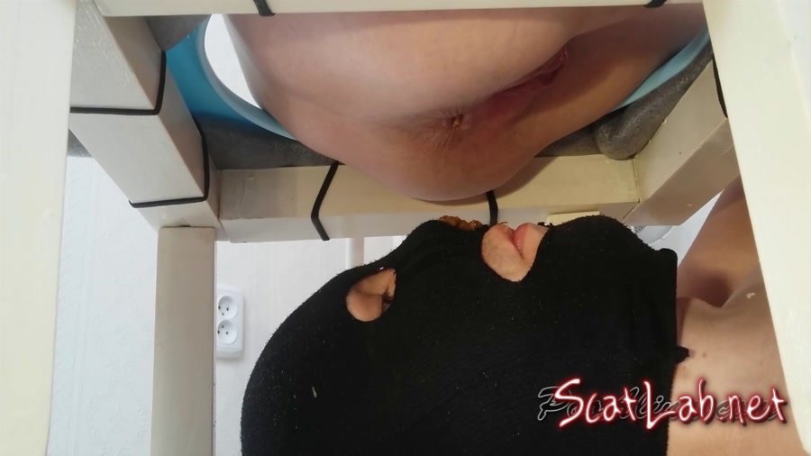 A living female toilet, swallowing shit. Close-up - Really smelly enema from Alina in mouth slave (Alina) Domination, Scat [HD 720p] Toilet Slavery