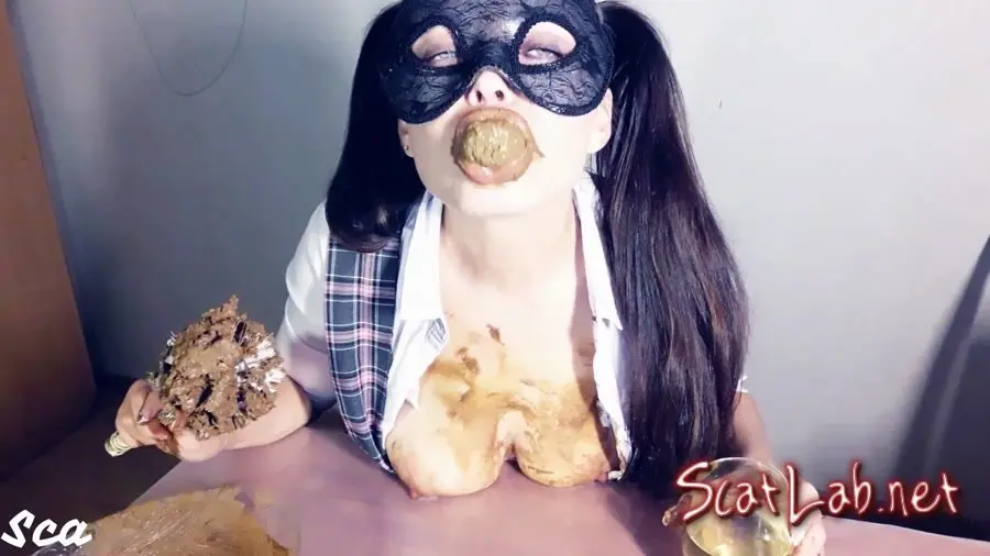Shitty homework (ScatLina) Tits, Shit [FullHD 1080p] Shit Eating