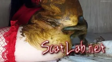 Filled Pussy Both Holes Shit (Anna Coprofield) Masturbation, Dildo [FullHD 1080p] Scatting