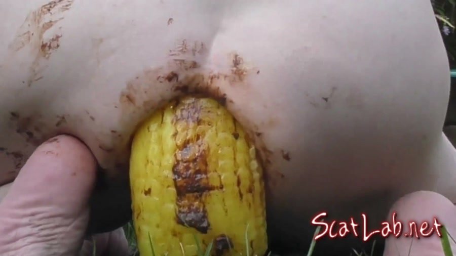 Shitty Corn Dildo (Dirtygardengirl) Masturbation, Dildo [FullHD 1080p] Prolapse