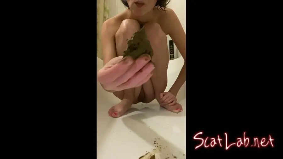 New enema and chew shit (p00girl) Amateur, Solo [FullHD 1080p] Extreme