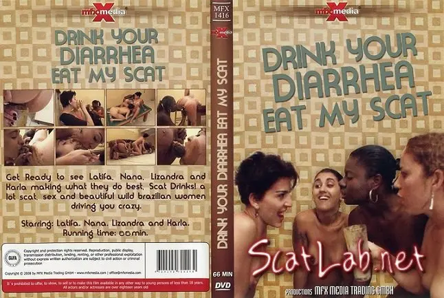 MFX-1416 Drink your Diarrhea, Eat my Scat (Latifa, Nana, Lizandra, Karla) Scat, Lesbians [DVDRip] MFX Media