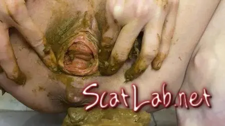 Pooping big shit and stuffing it inside (p00girl) Shit, Solo [FullHD 1080p] Poop