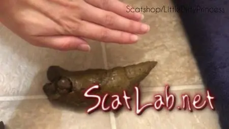 Urgent shit plops on the floor (LittleDirtyPrincess) Scat, Solo [FullHD 1080p] Big pile ScatLab.net