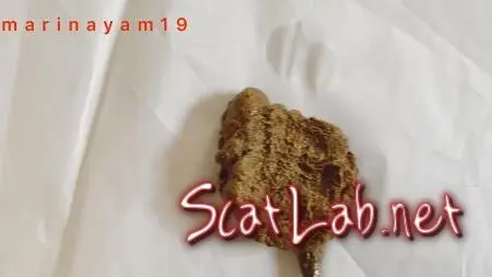 Marina cums and shits backstage between speech (Marinayam19) Shitting, Solo [FullHD 1080p] Scat
