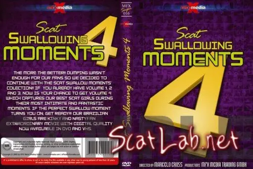 MFX-S016 - Scat Swallowing Moments 4 - R20 (Karla, Bel, Victória, Jade, Perla, Raquel, Latifa, Iohana Alvez, Iris, Darla, Milly, Leslie, Tatthy) Smearing, Domination [DVDRip] MFX-Media