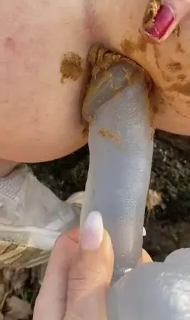 Pee and toying my asshole with some shit left inside (Outdoor) Toys, Dildo [HD 720p] TheHealthyWhores ScatLab.net
