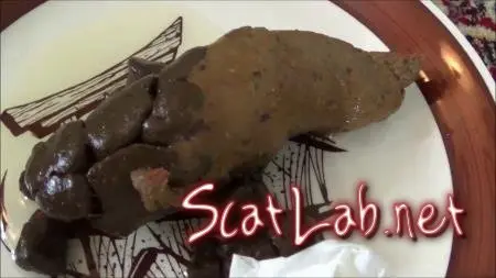 Poop on a Plate (Tegan Brooke) Big pile, New [FullHD 1080p] Solo ScatLab.net