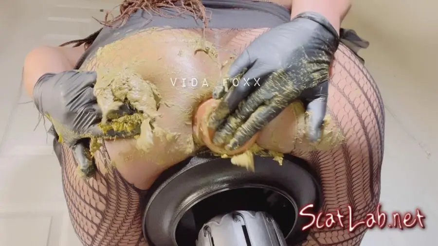 Huge Shit with Smearing and Anal Penetration (VidaFoxx) Dildo, Prolapse [FullHD 1080p] Solo