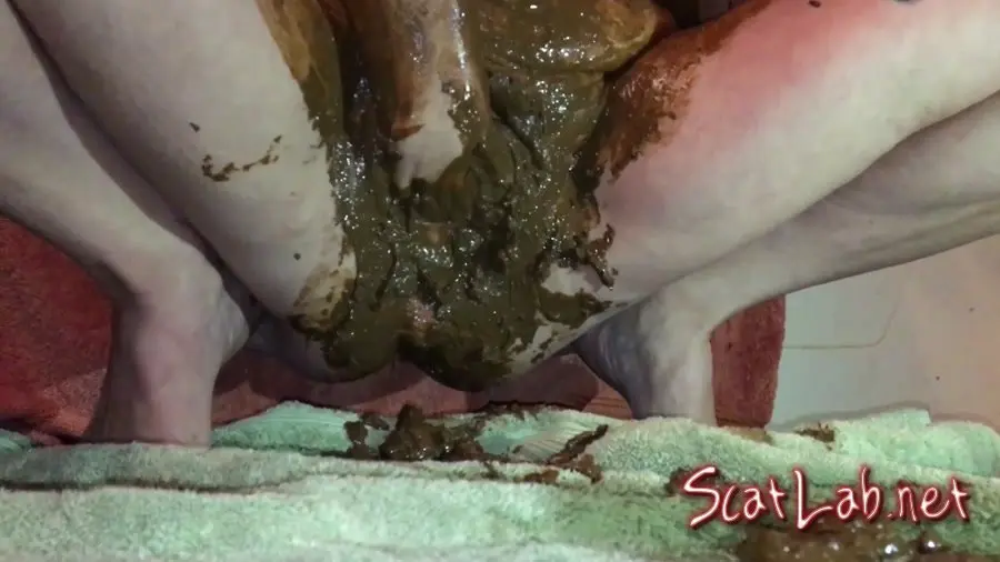 Shitting Smeared Tits and Stuffed Pussy - Shitty Masturbation with Plastic Toy and Bottle Pregnant Allura - Smearing my shit on my boobs (Allura) Solo, Shit [FullHD 1080p] Masturbation