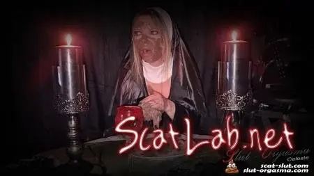 The holy food and scat dinner - The medieval shit puking scat slave 1 - Holy nun extreme shit and puke play (SlutOrgasma) Fetish, Eat, Solo [FullHD 1080p] Defecation