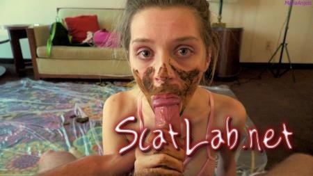 Step-Bro Catches me playing with poop POV (Maria Anjel) Defecation, Blowjob [FullHD 1080p] Scatology