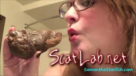 Filthy Scat Eater! (SamanthaStarfish) Amateur, Eat [HD 720p] BBW