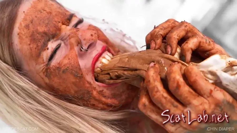 CHIN DIAPER (ArtOfScat) Defecation, Eat, Solo [FullHD 1080p] Smearing