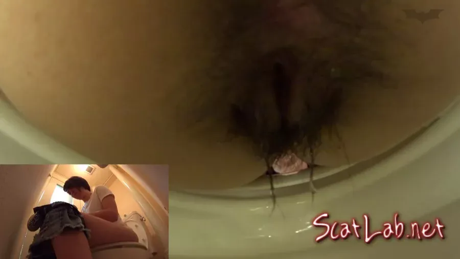 Hidden camera in a public women’s restroom inside the toilet (Asian) Japan, Hairy, Solo [FullHD 1080p] JAV