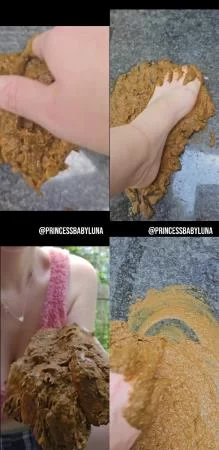 Pooping Outside and Playing With It (PrincessBabyLuna) Scat, Solo [FullHD 1080p] Femscat.com
