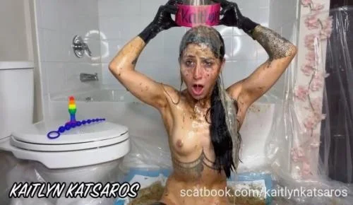 Shitting Toys (Kaitlyn Katsaros) Solo, Puke [HD 720p] Scatbook