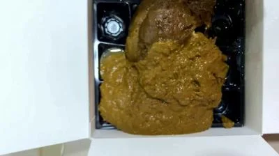 Poop in a cardboard box (Large) Solo, Blonde, Masturbation [FullHD 1080p] Shitting