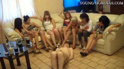 Double Slave Part 1 (Young Dominas) Gang Bang, Domination [HD 720p] Group Femdom