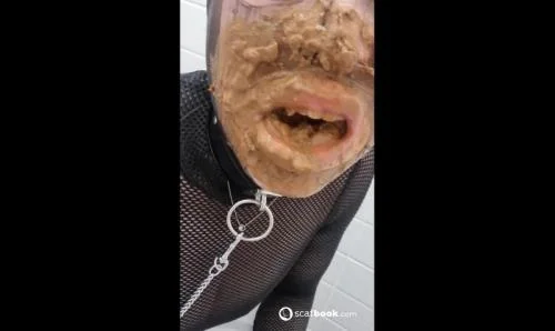 The slave eats her master's shit from the toilet (Scatlina)  [HD 720p] Scatbook