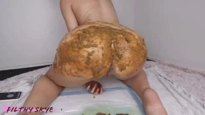 Shitting Girl 59 (Filthy Skye) Defecation, Scat Wife [HD 720p] Scatbook.com