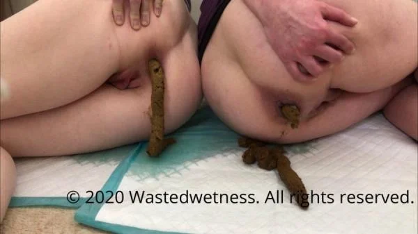 Back To Back Shit Lesbian Scat Wife (Wastedwetness) Dirty Anal, Toilet [FullHD 1080p] Scatshop.com