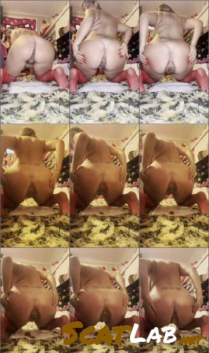 Download Miss Poopsalot Efro, Eating – Pooping in red stockings USA ScatLab.net