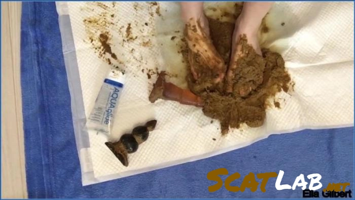 Ella Gilbert Masturbates and Sucks Her Dirty Feet in HD 720p – ScatLab poster