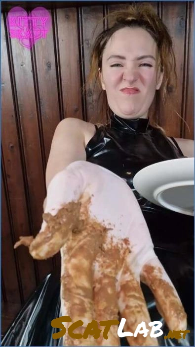 POV Spit Shit Feed Femdom in Latex - Fetish, Big shit (FullHD 1080p / 1.28 GB) – ScatLab poster