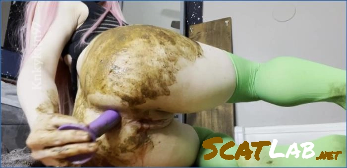 Kinky Kitten Scat Video FullHD Download Featuring Pee and Double Anal – ScatLab poster