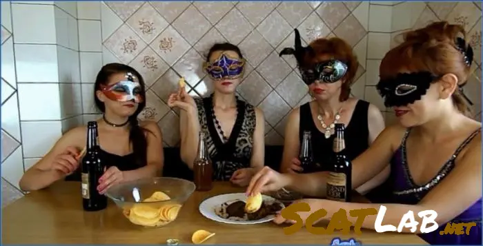 The Morning Breakfast The Four Girls: Extreme Lesbian Shit in FullHD - scat porn video at ScatLab.net